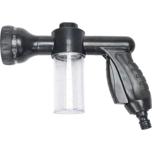 Garden Hose Foam Nozzle, 8 Mode Adjustable Foam Sprayer, Car Washer, Water Soap Dispenser, High Pressure Hose Spray Nozzle, Plan