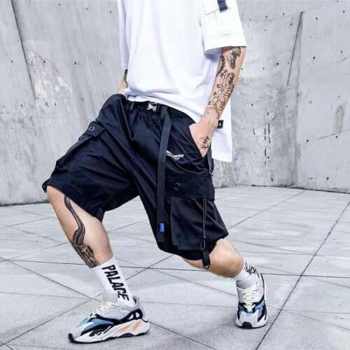 Loose Summer Korean Fashion Cargo Pants Men Clothing Shorts Jogger Streetwear Hip Hop Punk Sport Basketball Gym Shorts for Men