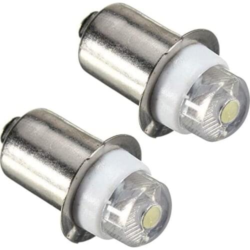 2PCS 0.5W P13.5S PR2 LED For Focus Flashlight Replacement Bulb Torches Work Light Lamp DC3V 5V 6V 6000K Bulb 2/3/4 C D AA Cells