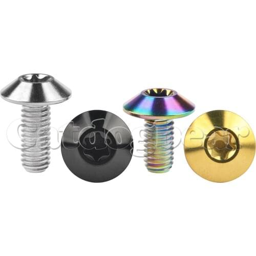 Catdogbear M5 M6Titanium Bolt Torx Umbrella Head Screw for Bike Motorcycle Fasteners