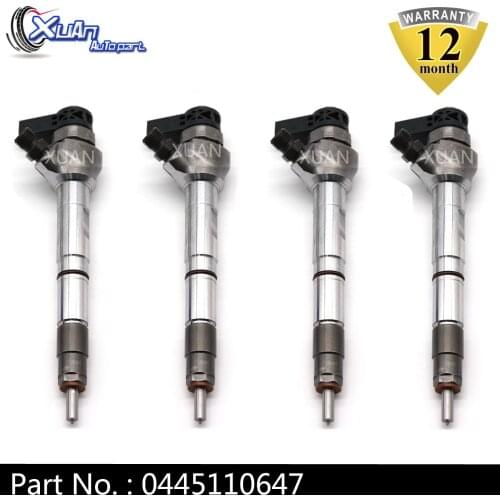 XUAN Fuel Injector Nozzle 0445110473 For VOLKSWAGEN Beetle CC Golf VII Audi A3 A4 A6 Q2 Q5 1.6 Tdi Seat Alhambra Ateca Leon ST