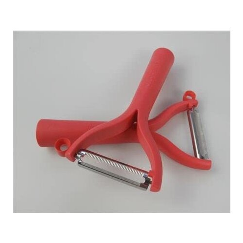 Tupperware To rob, cucumber-Potato peeler, Peeler Universal peeler (2) Red Flat Cut Wavy cut
