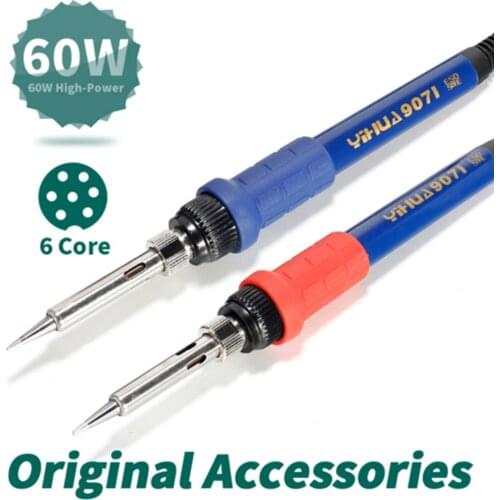 YIHUA 907I 75W Hakko heater soldering iron blue red handle repair tools power larger fast temperature compensation special light