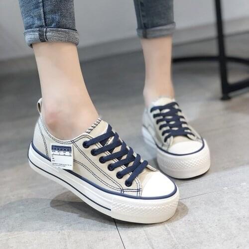 Ladies Canvas Shoes Ladies Casual Sports Shoes Student Casual Shoes Low Cut Women Vulcanized Shoes 2021 Spring and Autumn