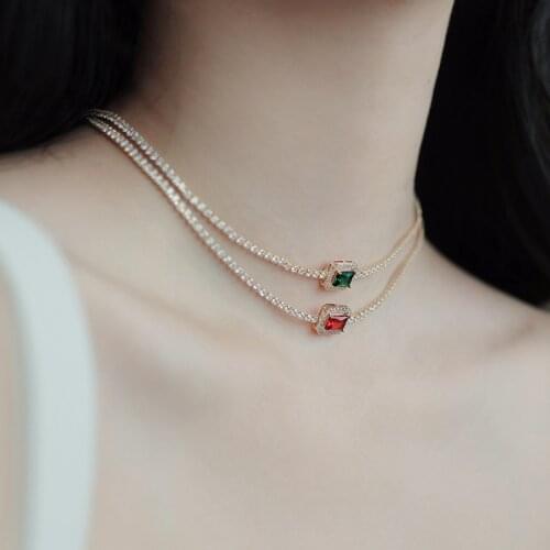 Korean Retro Necklace Bracelet Set New Indifference Wind Neck Chain Bone Chain Accessories Female Simple Women Jewelry