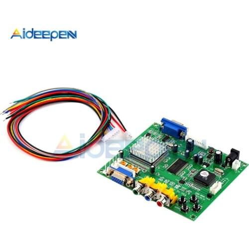 1 Set Arcade Game RGB/CGA/EGA/YUV to VGA Standard Output HD Video Converter Board HD9800/GBS8200 DIY Kits