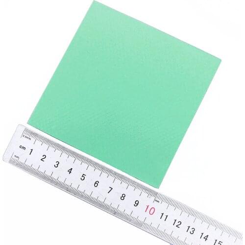 1pcs Gdstime 100mm x 100mm x 1mm 0.1cm Thickness Green Thermal Conductive Silicone Pad