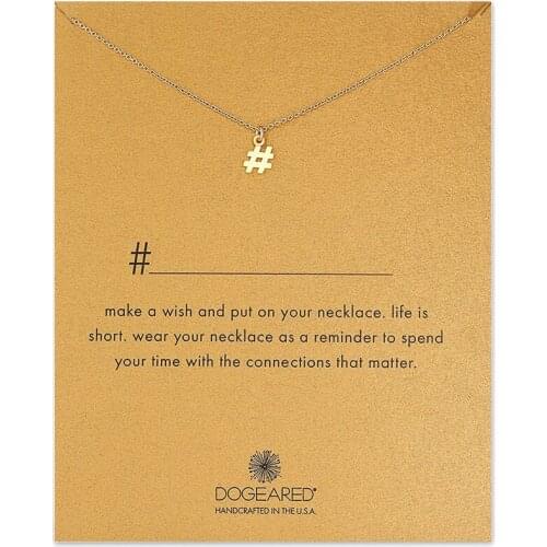10PCS Sell Well Wish Card Clavicle Chains Necklace Symbol Pendant Exquisite Necklace For Women Gift Jewelry