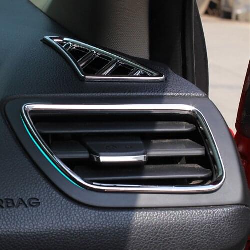 6pcs/set ABS Chrome Car Air Vent cover trim Decoration frame For KIA RIO K2 2011-2014,car accessories