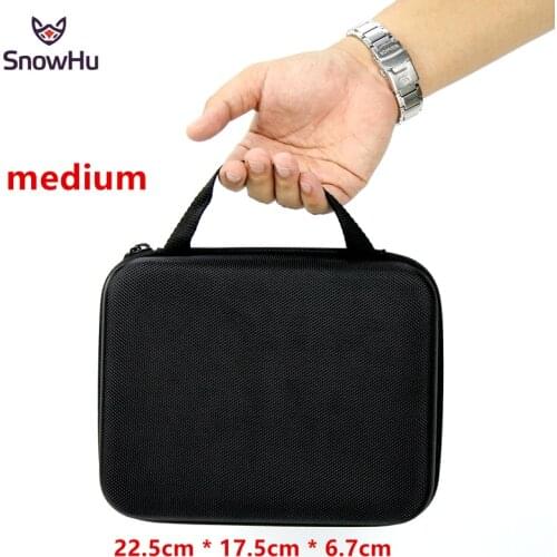 SnowHu for Gopro Accessories EVA Middle Collecting Box for Go pro Hero 9 8 7 6 5 for SJCAM sj4000 SJ5000 Eken H9 Yi 4K GP102