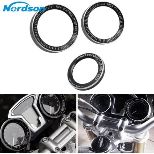 CNC Aluminum Motorcycle Speedometer Bezel Gauge Ring Tachometer Trim Cover For BMW R Nine T R9T 2016-2019 2018 2017