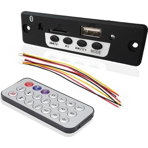 Car Audio USB TF FM Radio Module Wireless Bluetooth 5.0 12V MP3 WMA Decoder Board MP3 Player with Remote Control For Car