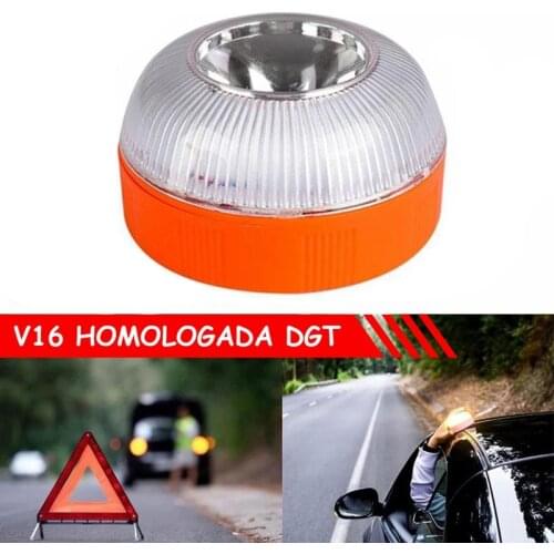 V16 Car Emergency Light USB Rechargable Emergency Beacon Light LED Road Flashing Warning Light For Car Boat Marine Truck