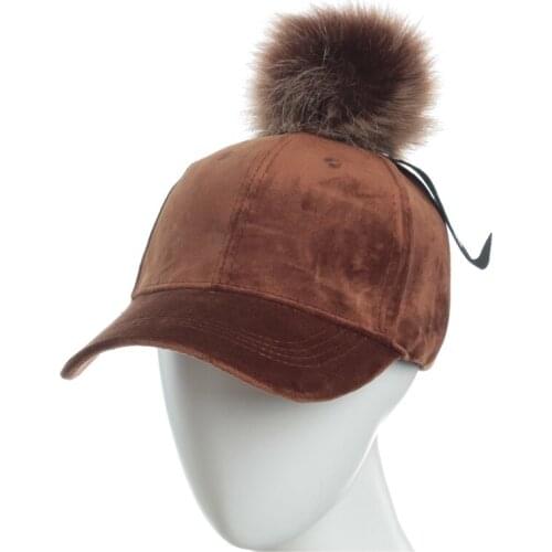 Baseball cap For Women Lovely pompon Comfort and warmth velvet Baseball cap Fashion Letter Silk ribbon leisure Hip Hop hat