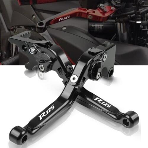 For Yamaha YZF R125 YZF-R125 all years Motorcycle CNC Aluminum Adjustable Folding Extendable Brake Clutch Levers With Logo 2021