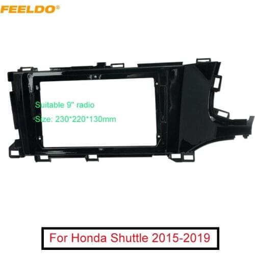 FEELDO Car Stereo 9" Big Screen 2Din Fascia Frame Adapter For Honda Shuttle Dash Audio Fitting Panel Frame Kit