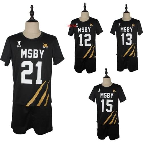 Haikyuu Cosplay Costume MSBY Volleyball Club Karasuno High School Shoyo Hinata Kotaru Bokuto Sportswear Jerseys Uniform