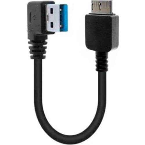 USB 3.0 Cable Angled 90 Degree Up Down Left Right USB Type A Male To Micro B Data Cables Cord Lead For External Hard Drive Disk