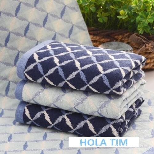 Plaid Printed 35*75cm 100% Cotton Towel Magic Washing Face Towel Frozen Adult Beach Towel Bathroom Famous Brand Washing Towel