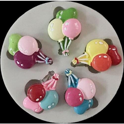 Minsunbak New Balloon Shape Chocolate Silicone Mold Cake Decorating Tool Sugarcraft Gumpaste Mold