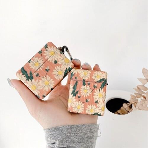 Fashion Daisy Flower Earphone Case For Apple AirPods 2 1 Cute Pattern Bluetooth Soft Protect Cover For AirPods Pro Charging Box