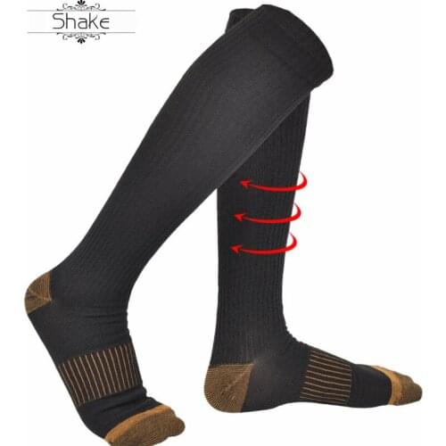 Shake Anti-Fatigue Unisex socks Foot Pain Relief Soft Anti Fatigue Magic Socks Support Knee High Compression Socks