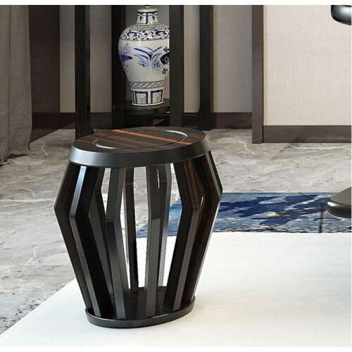 New Chinese Solid Wood Tea Stool Office Tea Stool Simple Kung Fu Tea Stool Space Saving Furniture Bench Bedroom