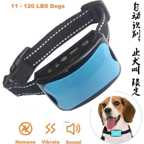 Dog Collar Bark Stopper Training Dog Driving Dog Barking Prevention Rechargeable Waterproof Dog Training Device Dog Accessories