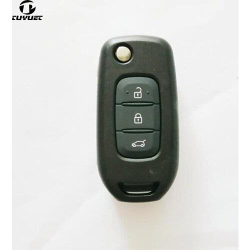 Folding Flip Remote Key Shell For Renault Koleos Correga Replacement Car Key Blanks Case