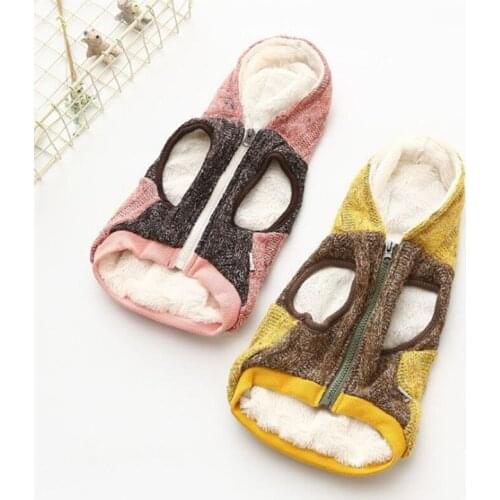 Pet Products Winter Dog Cat Supplies Warm Cotton Fashion Design With Soft Wool Inside Puppy Dog Sweaters