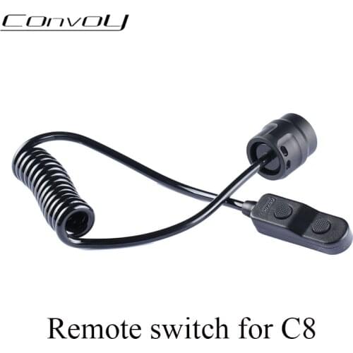 Flashlight Remote Switch with Convoy C8 Tail Suitable for C8 C8+ Flash Light Torch C8 Plus