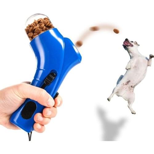 Funny Dog Treat Food Launcher Feeder Training Pet Food Catapult Interactive Toys Dog Puppy Outdoor Jump Training Accessories