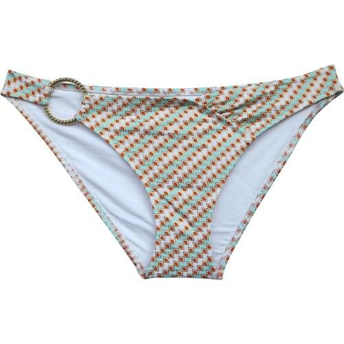 Women Golden lattices Gilding Bikini Bottoms Sexy girl Swimwear Biquini Bikinis Brazilian Ring Cheeky Bottom bathing suit