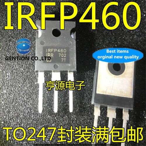 10Pcs IRFP460 500V 20A IRFP460PBF TO-247 N-channel FET in stock 100% new and original