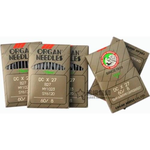 10PCS organ Industrial Sewing machine needles DC1 DCX27 #MY1023 B-27 FOR Durkopp Brothers JUKI Gemsy SIRUBA Singer Mitsubishi