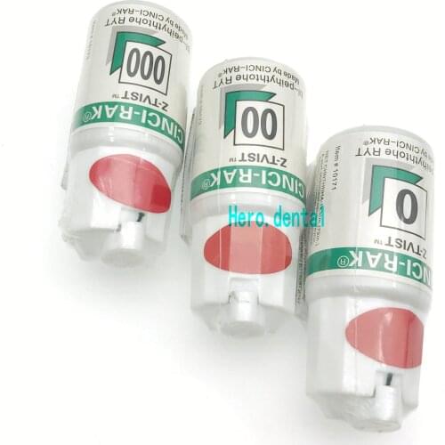 3 Bottle Dental CIHGI-RAK G-THQST Gingival Retraction Cord Packing size 0 00 000