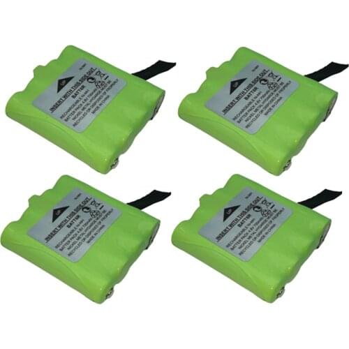 4pc 4.8V 700MAH NI-MH Rechargeable 2 Way Radio Battery for Midland BATT6R BATT-6R