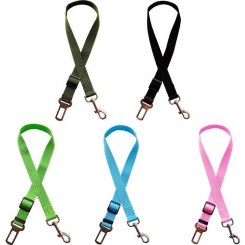 Car Pet Safety Belt Adjustable Dog Leash for Auto Car Seat Belt Strap Outdoor Travel Car Safety Accessories for Dogs Cats Puppy