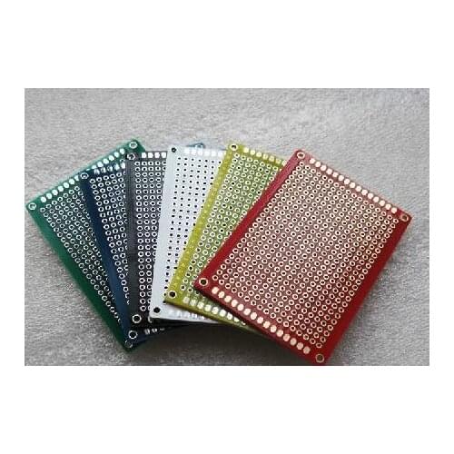 Free Shipping! 10pcs Double-sided spray tin universal board 5cmx7cm PCB board / bread board Pegboard