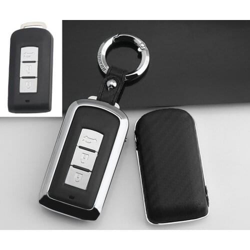 Car Key Cover Case Zinc Alloy for MITSUBISHI OUTLANDER Lancer EX ASX colt Grandis Pajero Smart Key Holder Covers New