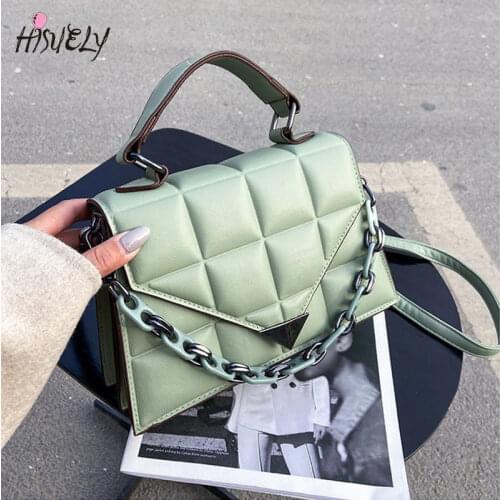 Ladies Small Square Bags for Women 2021 Fashion New Quality Female PU Leather Handbags Solid Color Shoulder Messenger Bag BG1754