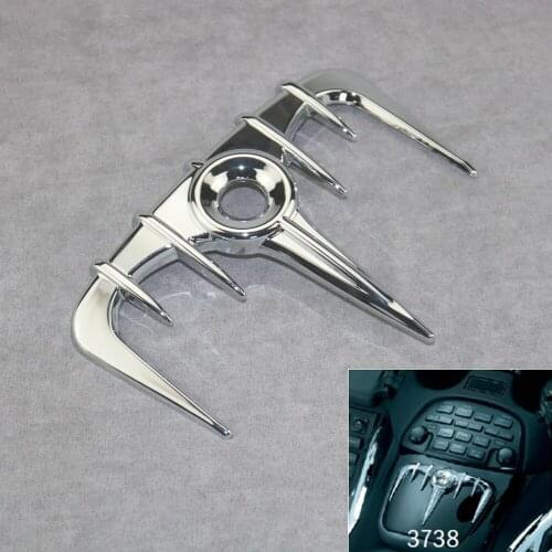 Motorbike Middle box lock decorative cover For HONDA Goldwing GL1800 2001-2010 ABS Plastic Chrome