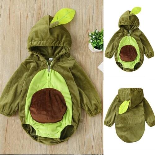 Infant Newborn Baby Boy Girl Playsuit Cartoon Long Sleeve Plush Jumpsuit Autumn Winter Warm Baby Costumes