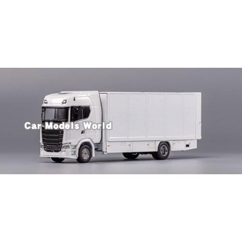 Diecast Car Model G.C.D. S730 Enclosed / Double deck tow trucks LHD (White) 1:64+ SMALL GIFT