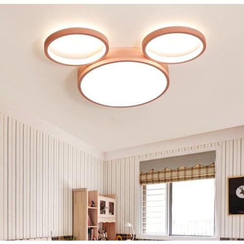 Fashion LED cartoon chandelier Bedroom light cute child bedroom ceiling lamp Mickey kindergarten light AC85-265V Free Shipping