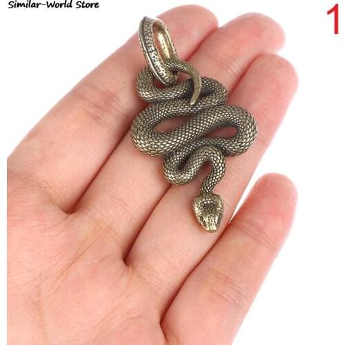 Multitool Edc Brass Snake Key Ring Metal Chaveiros Cobra Snake Shape Handmade Key Chain Tool Fashion Lethermann Animal Key Ring