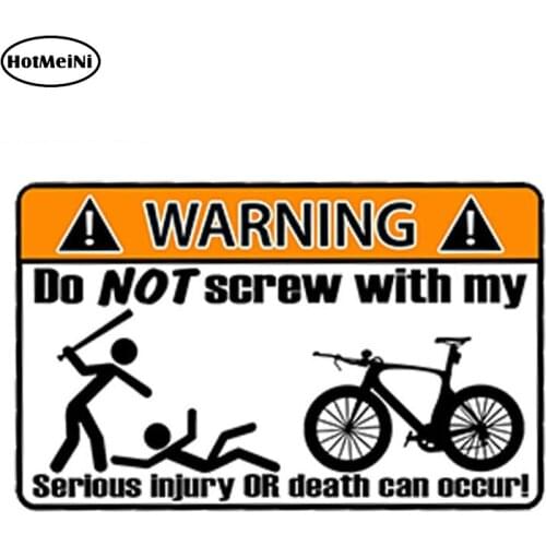 HotMeiNi 13cm x 8.9cm TRI Triathlon Bike Warning Sticker Decal Bicycle Attention Graphic Cycling Cycle Hayabusa Car Styling