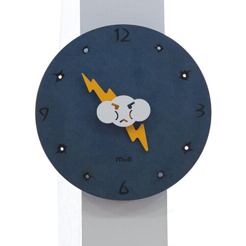Simple Modern Creativity CartoonWall Clocks Silence Small Cute Wall Clocks Childrens Bedroom Horloge Home Fashion Art EK50bgz