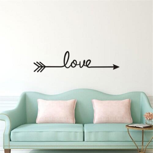 New Hot Selling Love Arrow Decal Living Room Bedroom Carving Wall Decal Sticker For Home Decoration Home Decoration