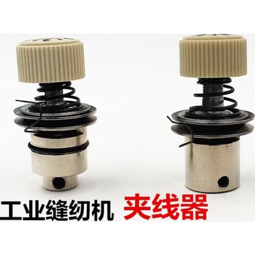 Flat car clamping device, winding machine, industrial sewing machine, thread clamping device, industrial sewing machine fittings